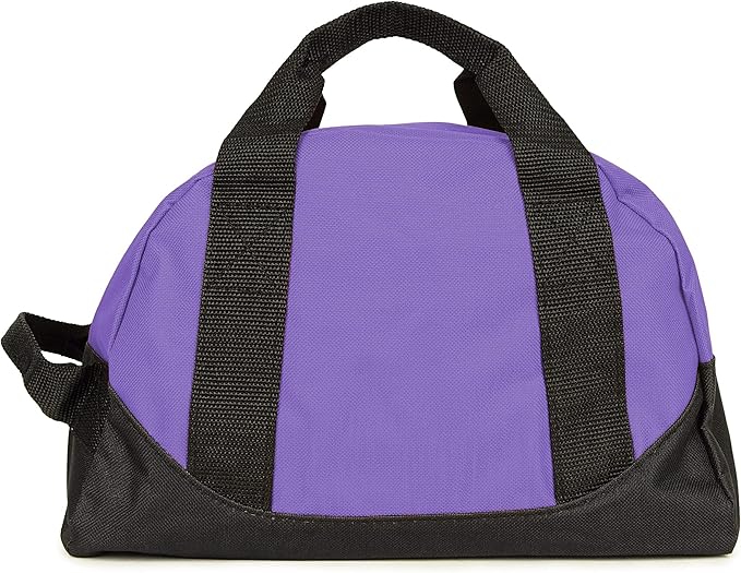 12" Duffel Bag Small Mini Travel Size Sports Gym Bag (Duffle Bag) (Purple)