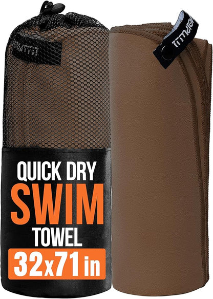 illusion Extra Large Microfibre Swimming Towel (71''L x 32''W)–Compact, Lightweight & Quick Dry Towel-Perfect for Travel, Gym, and Swim Towels Ideal for Post-Workout Showers & After Swimming