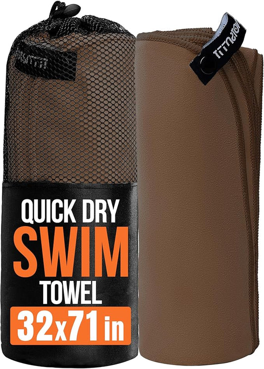 illusion Extra Large Microfibre Swimming Towel (71''L x 32''W)–Compact, Lightweight & Quick Dry Towel-Perfect for Travel, Gym, and Swim Towels Ideal for Post-Workout Showers & After Swimming