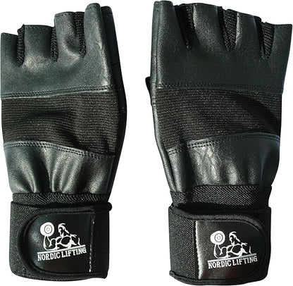 Nordic Lifting Weight Lifting Gloves with 12" Wrist Wraps – Workout Gloves with Wrist Support for Men & Women, Cross Training, Powerlifting, Gym & Fitness Protection, Durable Grip & Comfort Fit