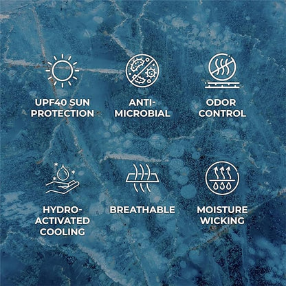 SHAKEitCOOL Original Cooling Towel – Be Cool in Style - Heat Relief, Soft, Lightweight, Sun Protection, Easy Clean - Perfect for Biking, Running, Yoga, Gym, Gardening - Orange