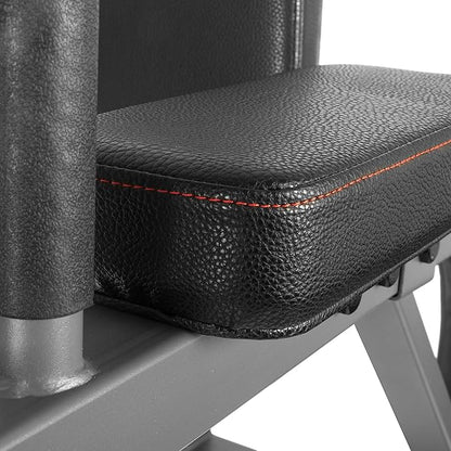 XMARK Knee Raise, Dip Stand with Push Up Station, Commercial Vertical Knee Raise, Captain's Chair, Upper Body and Core Workout Machine