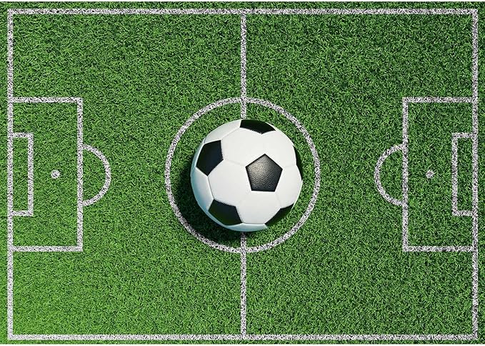 Football Soccer Green Field Backdrop Football Field Soccer Ball Green Grass Stadium Photography Background Soccers Ball On Footballs Fields Backdrops Props Decorations Banner Backgrounds 20x10ft