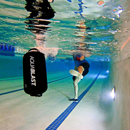 Portable Fitness and Punching Bag for Pools & Swim Spas | Full-Body, Low-Impact Water Resistance Workout | Quick 30-Second Set-Up | Compact & Travel-Friendly