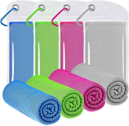Cooling Towels (40"x12"), Cooling Towels for Neck and Face, Microfiber Ice Towel Cool Towel for Yoga, Golf, Sports, Gym, Workout, Camping, Fitness, Outdoor & More Activities