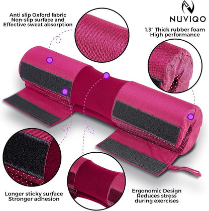 Barbell Squat Pad with Thick Foam and Nylon Padding - Neck & Shoulder Protective Pad Provides Support for Squats, Lunges & Hip Thrusts - Fits Olympic Standard Weightlifting Bar