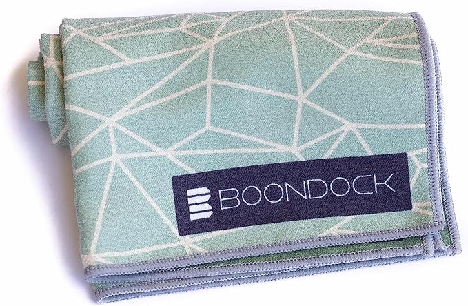 Boondock Co | Premium Microfiber Hand Towel | for Gym, Yoga, Travel, Workout, Backpacking, Beach — Highly Absorbent Quick Dry and Sand Free Fabric (Gemstone)