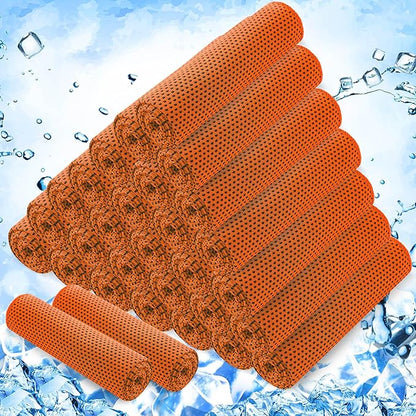 Hosuly 30 Pack Cooling Towels, 40"x12" Ice Breathable Soft Chilly Sweat Rag Microfiber Workout Rags for Gym Cooling Towels for Neck and Face for Yoga Golf Sport Running