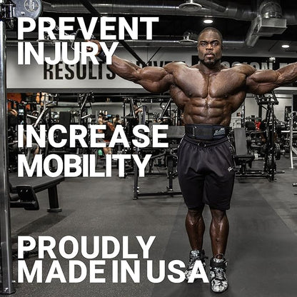 Schiek Sports Ronnie Coleman 4006 Weightlifting Belt - Lumbar Support Weight Lifting Belt - Carbon Fiber and Nylon