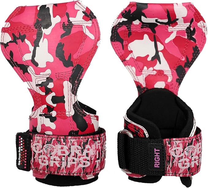 Cobra Grips PRO Weight Lifting Gloves Heavy Duty Straps Alternative with Power Lifting Hooks Padded Wrist Support for Deadlifts & Bodybuilding