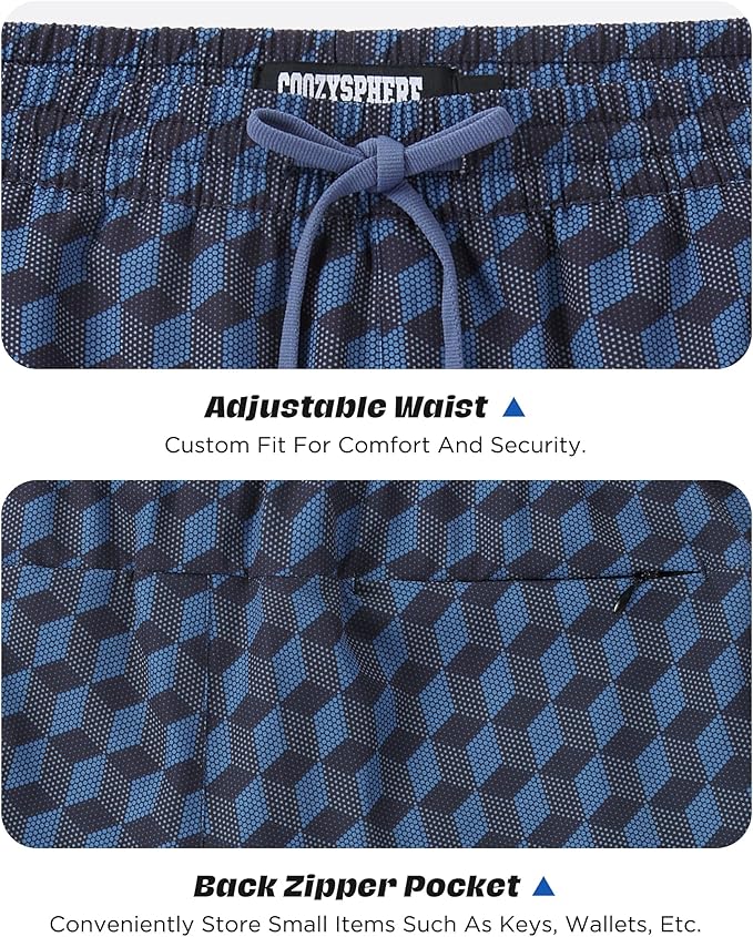 Men 2 in 1 Running Shorts with Compression Liner 5" 7" Quick Dry Workout Athletic Shorts with Pockets Towel Loop