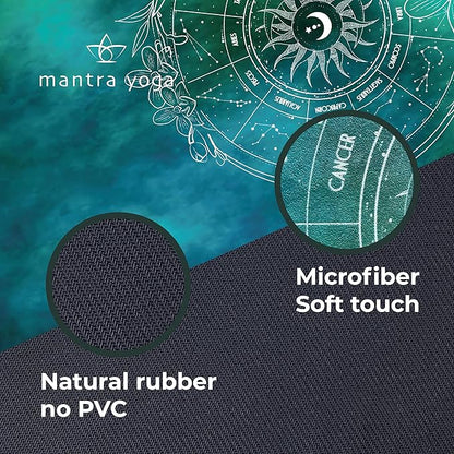 Mantra Yoga Travel PRO 1.5mm with Knee Pad - Foldable Fitness & Exercise Mat with Bag | Lightweight, Compact & Eco-Friendly | Non-Slip & Washable | For All Types of Yoga | 72" L x 24" W | 2.6 lbs