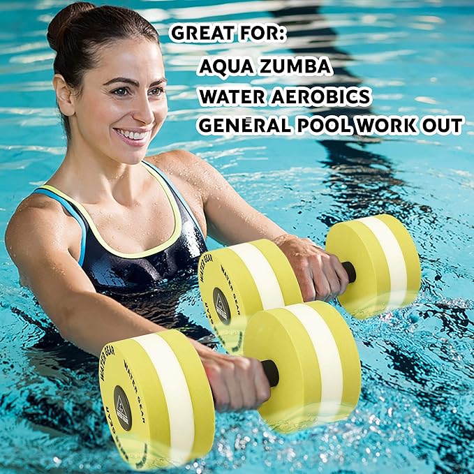 Water Gear Hydro Buoys Minimum - Water Fitness and Pool Exercise - Great for Upper Body and Minimum Stress Training - Workout Your Back Arms and Chest