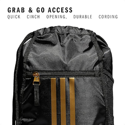 adidas Alliance Sackpack – Drawstring Backpack for Sports, Small Gym Bag