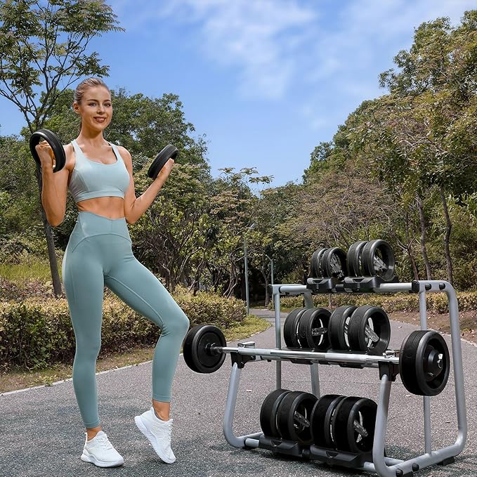 Dumbbell Weight Plates –Dual Purpose Ergonomic Fitness Equipment, Multifunctional Design for Strength Training, Full Body Workouts and Home Gym