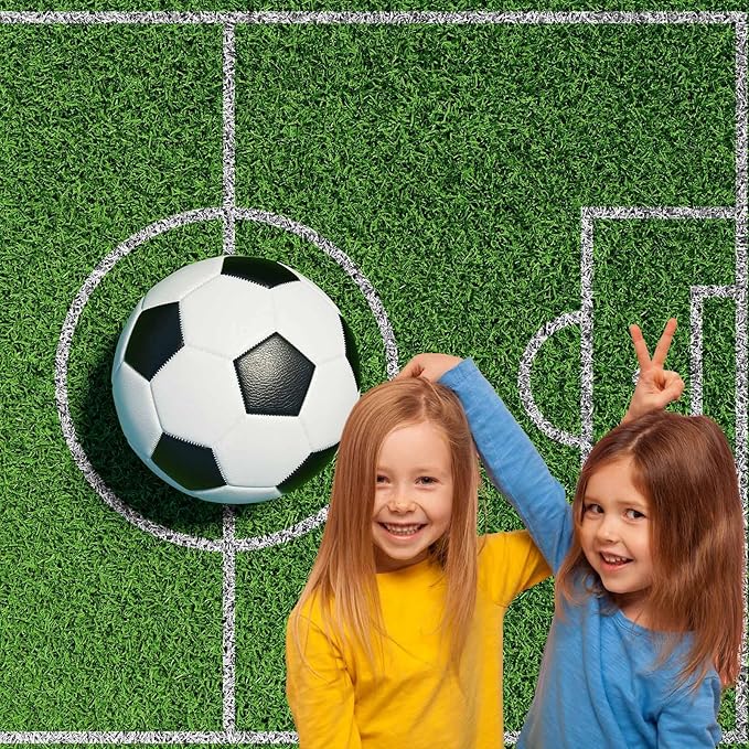 Football Soccer Green Field Backdrop Football Field Soccer Ball Green Grass Stadium Photography Background Soccers Ball On Footballs Fields Backdrops Props Decorations Banner Backgrounds 20x10ft