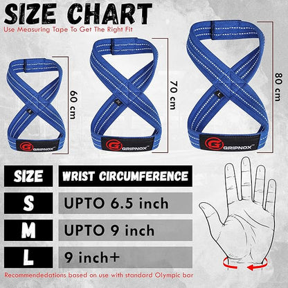 – Weight Lifting Straps Figure 8, Anti Slip Padded Wrist Support for Gym Workout Deadlift, Weightlifting, Powerlifting, Hand Bar Grip & Cross Training Strong Weightlifting Wrist Straps.