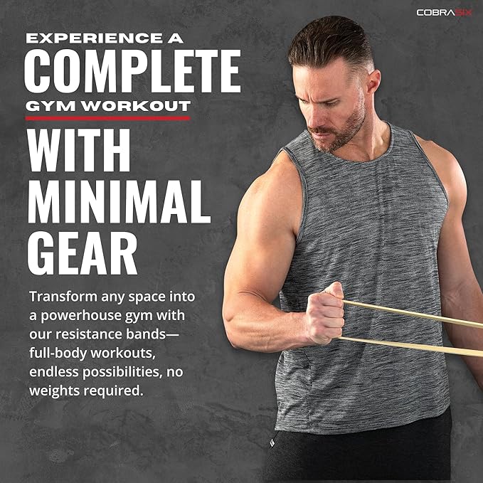 Resistance Bands for Working Out, Long Loop Exercise Bands for Strength Training, Pull Ups Assistance, Physical Therapy, Stretching, Mobility and Home Gym Fitness for Men and Women