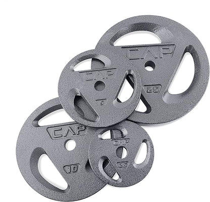 CAP Barbell Standard 1-Inch Grip Plates, Single, 25 Pound