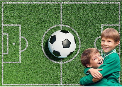 Football Soccer Green Field Backdrop Football Field Soccer Ball Green Grass Stadium Photography Background Soccers Ball On Footballs Fields Backdrops Props Decorations Banner Backgrounds 20x10ft