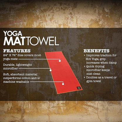 Natural Fitness Hot Yoga Microfiber Lightweight Towel