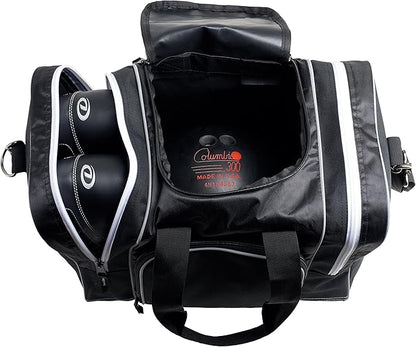 Athletico Bowling Bag for Single Ball - Single Ball Tote Bag With Padded Ball Holder - Fits a Single Pair of Bowling Shoes Up to Mens Size 14