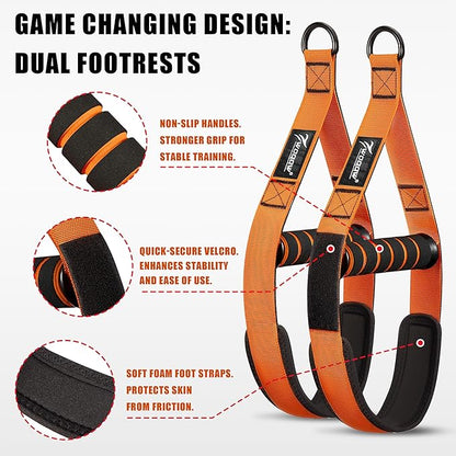Pull Up Assistance Bands, Heavy Duty Resistance Bands with Handles, Exercise Band with Door Anchor, Adjustable Workout Band Set for Pull Up Bar, Full Body Strength&Muscle Training, Recovery, Home Gym