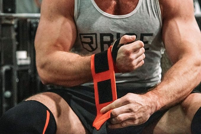 Professional Grade Wrist Wraps, 12", 18", 24" & 34". New Versatile Twin Thumb Loop Design for Powerlifting, Weight Lifting, and Bodybuilding. Weightlifting Wrist Support for Men and Women