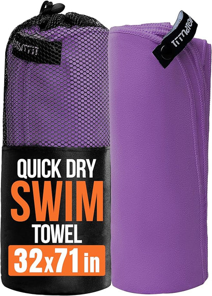 illusion Extra Large Microfibre Swimming Towel (71''L x 32''W)–Compact, Lightweight & Quick Dry Towel-Perfect for Travel, Gym, and Swim Towels Ideal for Post-Workout Showers & After Swimming