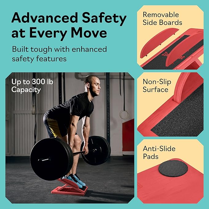 Slant Boards for Exercise – Slant Board with 6 Incline Angles – Transforms Into a Balance Board – Premium Calf Stretcher and Wobble Board for Effective Calf Stretching and Squats