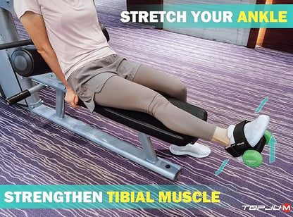 Dumbbell Foot Attachment, Tibialis Trainer, Adjustable Ankle Weights, Ankle Straps for Weight Lifting, Leg Workouts at Home for Hip Flexors, Shin Splint, Hamstring Curls, Leg extensions