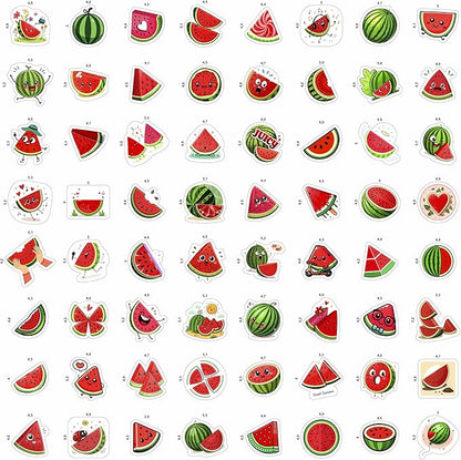 100Pcs Watermelon Stickers and Decals for Water Bottle, One in a Melon Stickers - Watermelon Party Supplies and Decoration - Melon Gifts - Gift for Women & Men