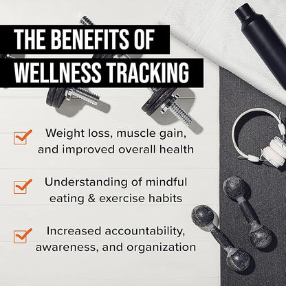 NewMe Fitness Journal for Women & Men, Food & Workout Journal, Planner Log Book to Track Weight Loss, Muscle Gain, Home Gym Exercise, Bodybuilding Progress, Daily Nutrition & Personal Health Tracker