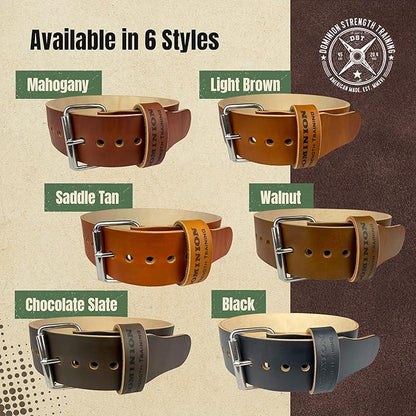 Hand-Dyed 3 Inch Single Ply Belts – Premium Support for Powerlifting and Weightlifting