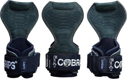 Cobra Grips PRO Weight Lifting Gloves Heavy Duty Straps Alternative with Power Lifting Hooks Padded Wrist Support for Deadlifts & Bodybuilding