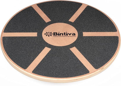 bintiva Wood Balance Board for Fitness Rehab Balance and Stability Training