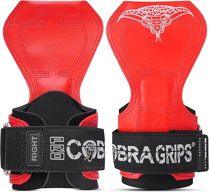 Cobra Grips PRO Weight Lifting Gloves Heavy Duty Straps Alternative with Power Lifting Hooks Padded Wrist Support for Deadlifts & Bodybuilding
