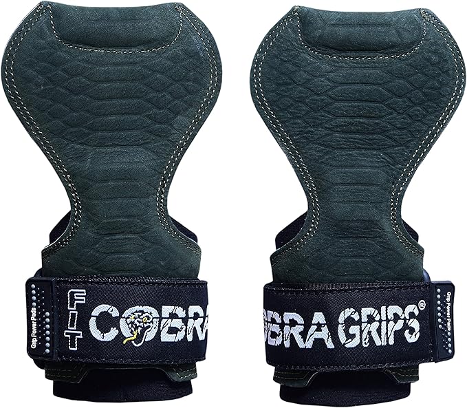 Cobra Grips PRO Weight Lifting Gloves Heavy Duty Straps Alternative with Power Lifting Hooks Padded Wrist Support for Deadlifts & Bodybuilding