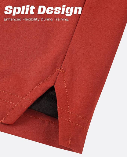 Men 2 in 1 Running Shorts with Compression Liner 5" 7" Quick Dry Workout Athletic Shorts with Pockets Towel Loop