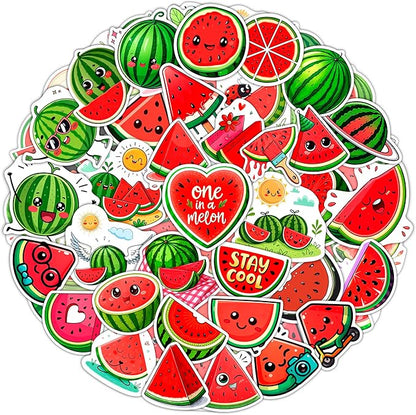 100Pcs Watermelon Stickers and Decals for Water Bottle, One in a Melon Stickers - Watermelon Party Supplies and Decoration - Melon Gifts - Gift for Women & Men