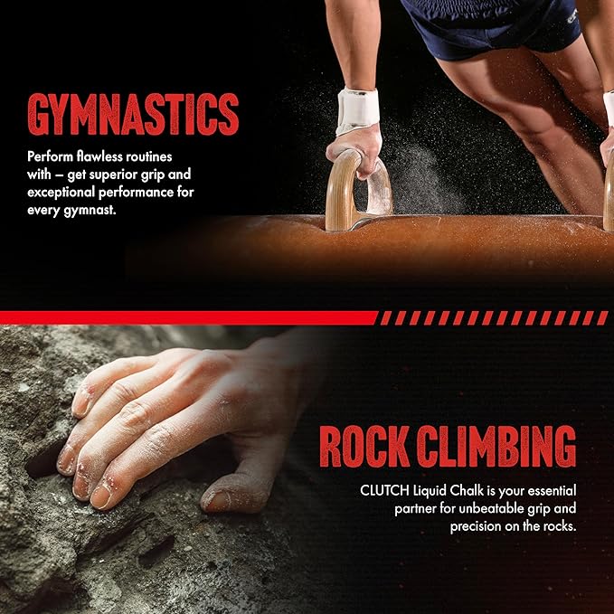 STYK Vaulter Magazine - Enhanced Liquid Chalk, No Mess, Work Out Chalk, Grip Boost, for Weightlifting, Gymnastics, Rock Climbing, Bodybuilding, Pole Vault, Crossfit, and More, Liquid Hand Chalk