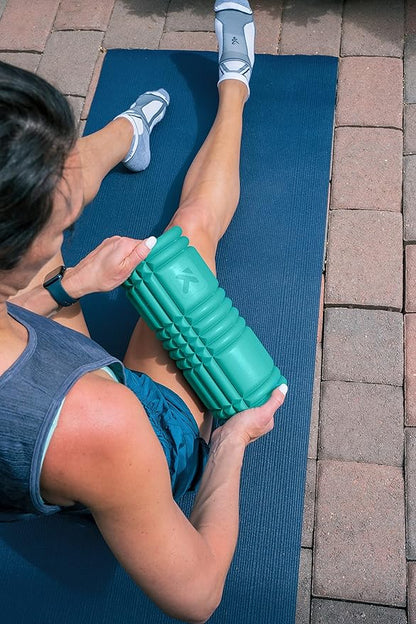 TriggerPoint Grid 1.0 Foam Roller - 13" Multi-Density Massage Roller for Deep Tissue & Muscle Recovery - Relieves Tight, Sore Muscles & Kinks, Improves Mobility & Circulation - Targets Key Body Parts