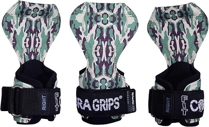 Cobra Grips PRO Weight Lifting Gloves Heavy Duty Straps Alternative with Power Lifting Hooks Padded Wrist Support for Deadlifts & Bodybuilding