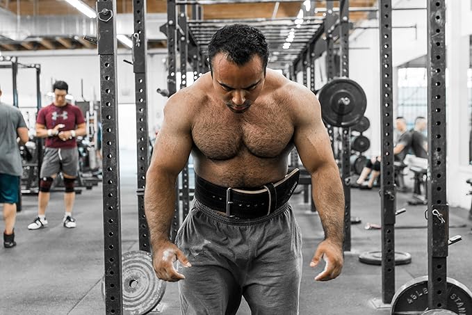 Stoic Powerlifting Belt/Weight Lifting Belt - 4 Inches Wide - No Taper for Maximum Support & Protection