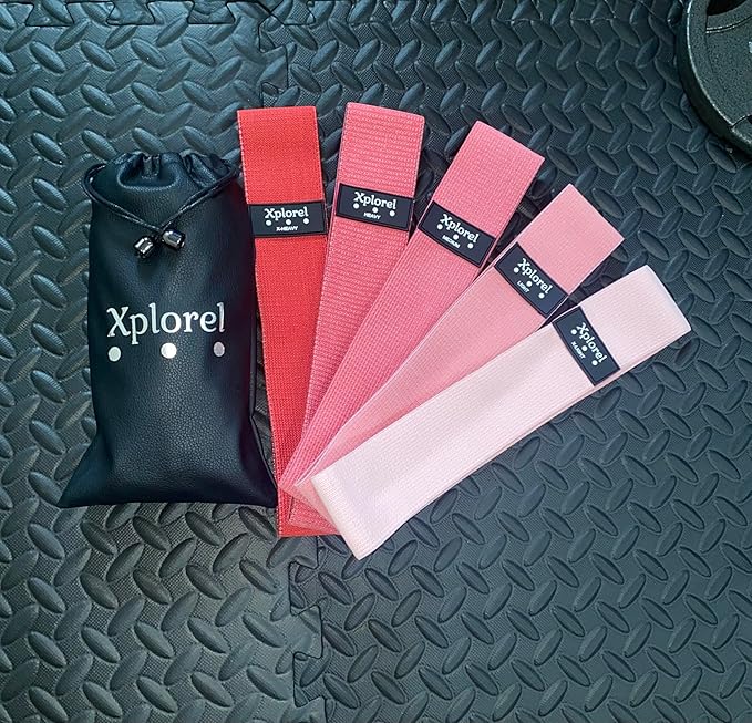 Resistance Bands w/Carrying Bag, Workout Book & Fitness Planner for Working Out-Heavy Duty Strength Training Bands Set w/ 5 Resistance Levels-Stretch Bands for Physical Therapy
