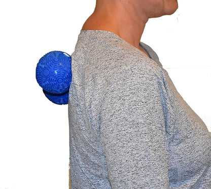 High Density Deep Tissue Textured Massage Therapy Balls: For Myofascial Release, Muscle Knots, Self-Care Pain Relief, Yoga, Pilates, Athlete Muscle Recovery, Increased Mobility