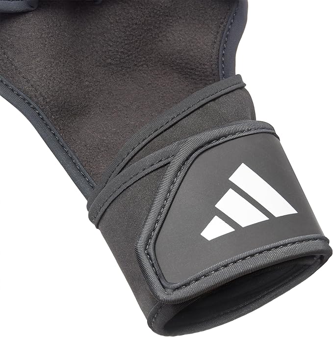 adidas Open-Back Training & Weightlifting Gloves, Fingerless Workout Gloves