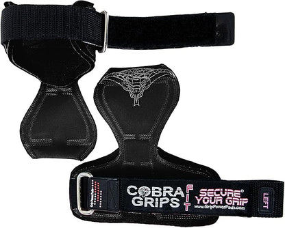 Cobra Grips PRO Weight Lifting Gloves Heavy Duty Straps Alternative with Power Lifting Hooks Padded Wrist Support for Deadlifts & Bodybuilding