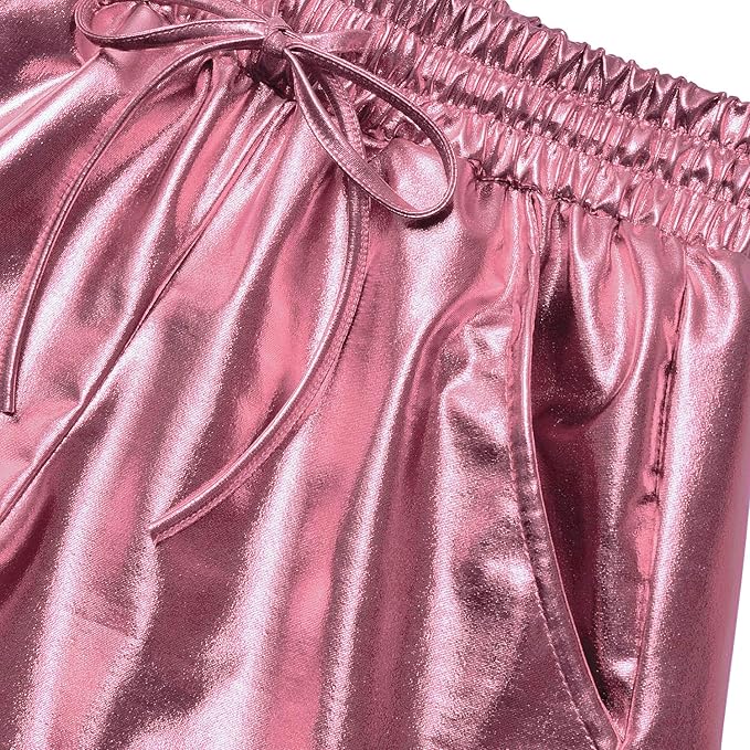Perfashion Women's Metallic Shorts Summer Sparkly Hot Outfit Shiny Short Pants