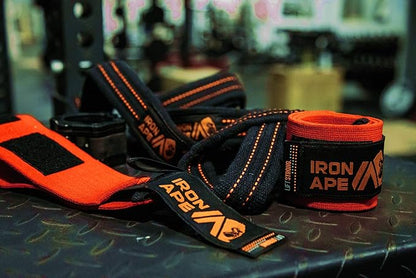 Professional Grade Wrist Wraps, 12", 18", 24" & 34". New Versatile Twin Thumb Loop Design for Powerlifting, Weight Lifting, and Bodybuilding. Weightlifting Wrist Support for Men and Women
